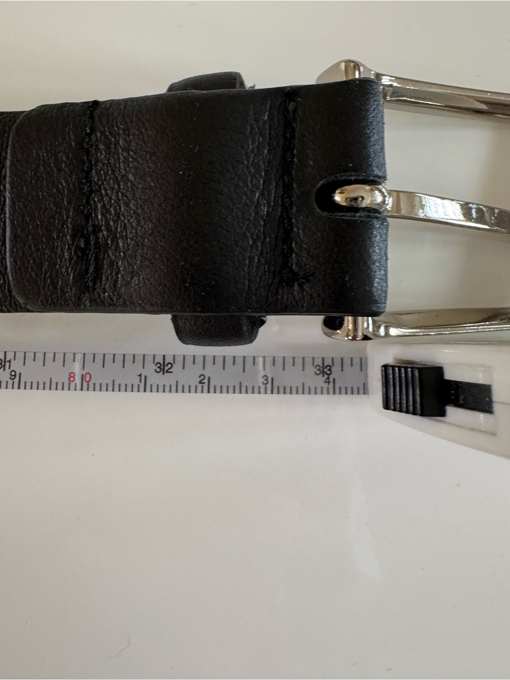 The AUREUM N0.2 Collective Studded Black Belt with a Silver-Tone Buckle Size XXS - Picture 10 of 11